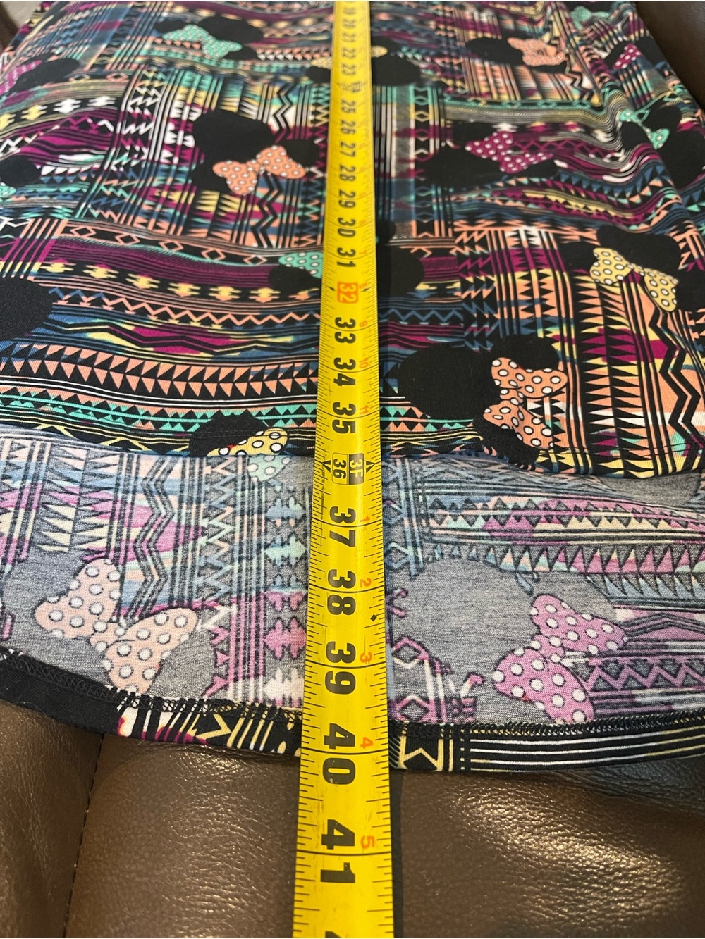 LuLaRoe Disney Minnie Mouse 'Carly' Dress with Aztec Print Women's XS - Picture 10 of 10